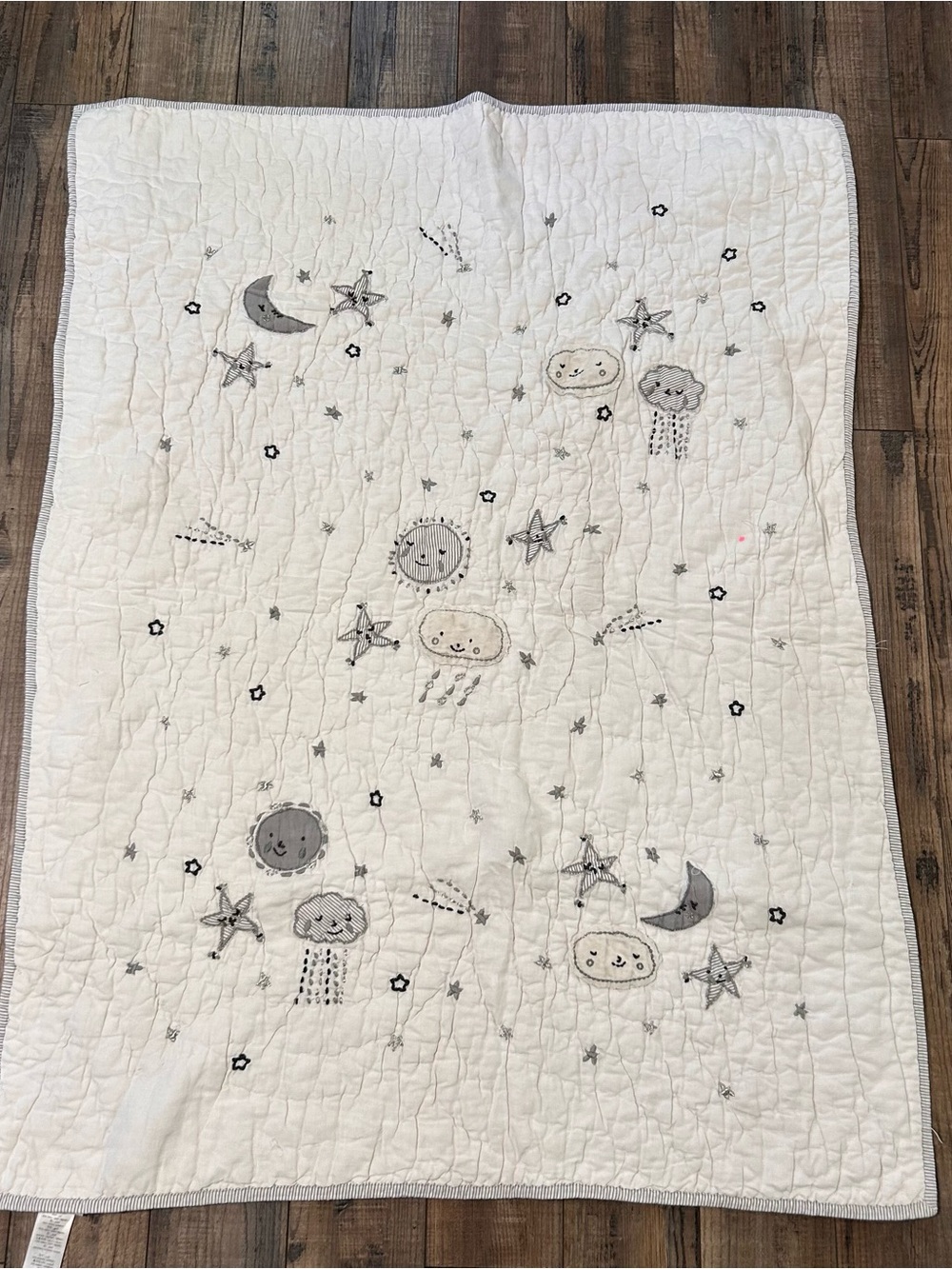 Pottery Barn Kids Celestial Patchwork Reversible Quilt for Baby Crib